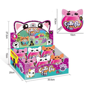 Jinying 6PCS Cat Ear Surprise Egg <b>Pet</b> Dog Set Cat Dog Role Play <b>Toy</b> Safe Cute Design for Home Play Party Favors Birthday Gift - Product Image 6