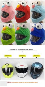 Housse de <span class=keywords><strong>casque</strong></span> de moto tout-terrain universelle, motif <span class=keywords><strong>chien</strong></span> amusant, personnalisée, en peluche, en ABS, état neuf - Product Image 3