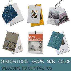 OEM azul verde PVC plástico impresión nombre logotipo Swing precio colgar etiqueta para Jeans - Product Image 5