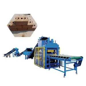 Máy gạch 4-10 là máy tạo khối lồng vào nhau sử dụng bùn đất sét nén bằng máy làm gạch
