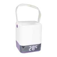 Reloj Despertador Digital LED Electrónico de Escritorio, con Calendario, Función de Repetición, Portaplumas y Luz Nocturna, para Oficina