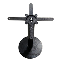Base de table ronde à support croisé supérieur en fonte abordable pour l'extérieur