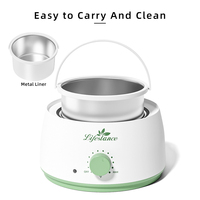 Chauffe-cire Lifestance 500 ml, best-seller, avec prise US/EU, pot à cire couleur macaron, outil professionnel d'épilation