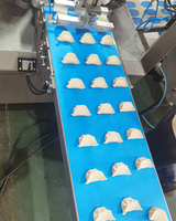 Chaîne de production automatique de raviolis grande capacité, machine électrique polonaise pour la fabrication de Gyoza et Siomai, 250 pièces/min, cœur PLC, 220V