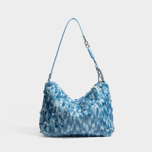 Pochette <span class=keywords><strong>de</strong></span> <span class=keywords><strong>soirée</strong></span> en PVC à sequins faite main au design unique avec doublure en polyester pour femme, sac polyvalent à fermeture éclair à porter sous le bras, collection été 2026 - Product Image 5