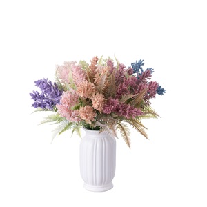 CallaFloral Ramo de Flores Artificiales de Plástico para Decoración de Interiores, Rosa, Morado Claro, Azul, Verde, Rojo Rosa, Marrón Claro CL10005 - Product Image 5