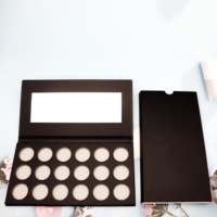 Palette de fards à paupières scintillants 18 couleurs personnalisable DIY – Fard à paupières sec en poudre, lumineux, longue tenue, waterproof, minéral, teinte claire