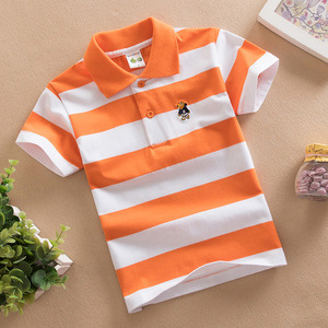Vente en gros de polos rayés en coton 95% pour garçons, vêtements de boutique pour enfants, tailles 4-14 ans, é<span class=keywords><strong>t</strong></span>é - Product Image 4