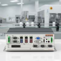 PC industriel embarqué mini sans ventilateur, monté sur rail DIN, ODM OEM