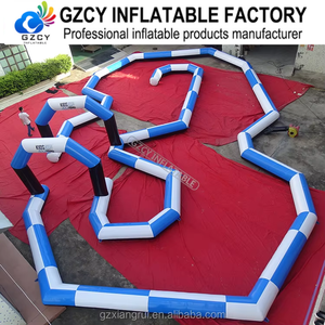 Piste de course gonflable en PVC personnalisée et portable, installation facile pour des jeux sportifs passionnants, Zorb Ball, <span class=keywords><strong>mini</strong></span>-voiture, course de karting - Product Image 2