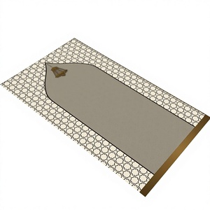 Medium Thickness Eco-Friendly Wool Religious Worship <b>Mat</b> Printed Patchwork Rug Muslim <b>Prayer</b> Rug with Latex Backing Soft Pile - Product Image 1