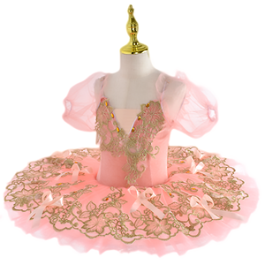 Tutú <span class=keywords><strong>de</strong></span> Ballet Profesional <span class=keywords><strong>de</strong></span> Terciopelo Rosa, Tutú <span class=keywords><strong>de</strong></span> Ballet <span class=keywords><strong>para</strong></span> Niña, Tutú <span class=keywords><strong>de</strong></span> Panqueque, Bailarina, Fiesta, Disfraz <span class=keywords><strong>de</strong></span> Ballet - Product Image 4