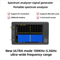 ULTRA 100K 5.3GHz 100k-5.3GHz RF Signal Generator Handheld Tiny Spectrum Analyzer with 4inch Display for TinySA