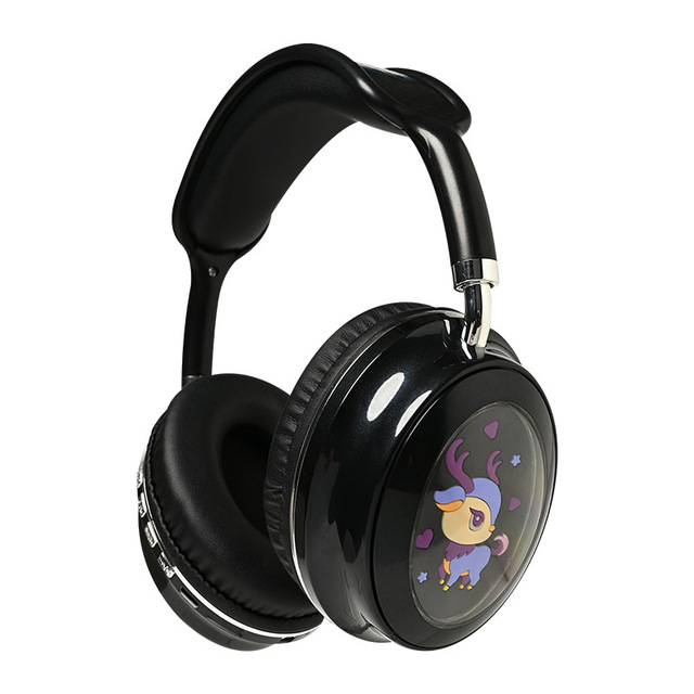 Factory Sport RGB Light Blue Tooth Wireless Over-Ear Gaming Headset HIFI Stereo Sound Dynamic Earphones Rotatable Travel