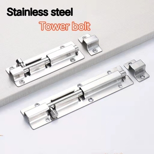 Cerradura de torre de acero inoxidable Le Shengle, dispositivo antirrobo para puertas y ventanas de fácil instalación - Product Image 2