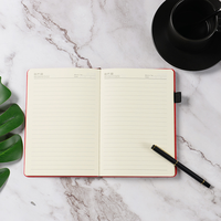 Agenda en cuir personnalisé avec logo promotionnel A5, spirale PVC, pour les notes de réunions d'affaires, cadeau de bureau