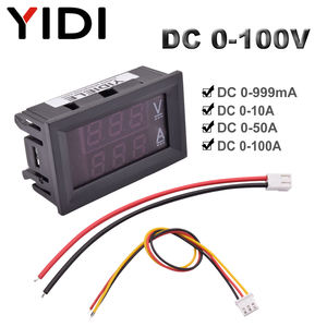 0,56 Mini pantalla LED Digital Dual AC DC voltaje de corriente Volt Amp medidor de velocidad probador Panel voltímetro amperímetro 50A 100A amperímetro - Product Image 3