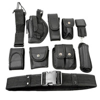 Kit de ceinture de service multifonctionnel et pratique avec pochettes, système d'équipement tactique, ensemble de ceintures utilitaires pour le camping et la chasse en extérieur