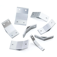 Support d'angle en acier simple face 3 mm à 135 degrés, modèle 2020-6001, pour connexion de profilés en aluminium