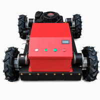 YR-550S-Z 9PK Benzine aangedreven RC gazonmaaier 550mm breedte rupsbanden robotische hellingmaaier voor gemeentelijke bosbouwwerken