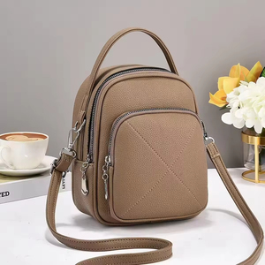 Mini Women's Faux <b>Leather</b> <b>Backpack</b> With Detachable Shoulder Strap <b>Small</b> Capacity Softback Style All Seasons Use - Product Image 3