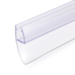 Frameless Shower Glass Door Sweep Seal Strip Extruded <strong>Rubber</strong> <strong>Plastic</strong> with Cutting Processing Service - Product Image 6
