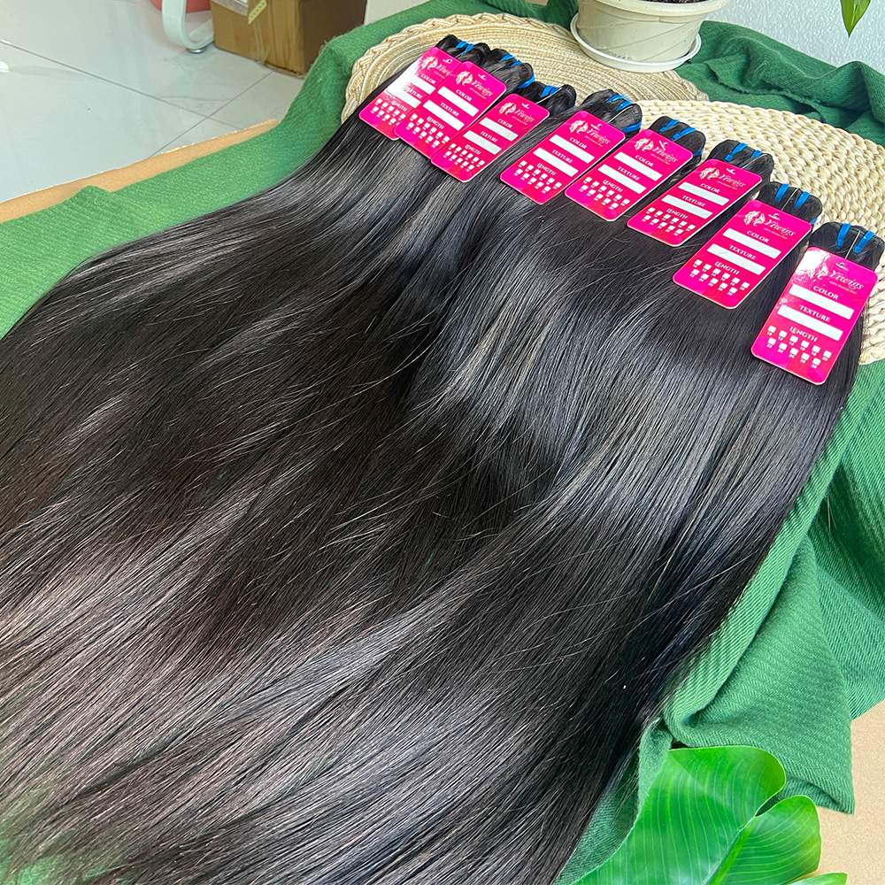 Raw Unprocessed Virgin Human Hair Vendors 100% Natural Cuticle Aligned Bone Straight 10a 12a 15a Vietnamese Human Hair Bundles