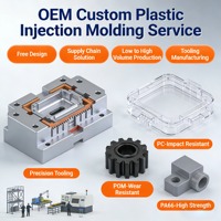 Layanan Cetakan Injeksi Plastik Kustom untuk Bagian-Bagian Plastik PVC, PP, PC, PE, PA, HDPE, LDPE, Akrilik, PET, PTFE, UHMWPE, ABS, dan Housing Plastik