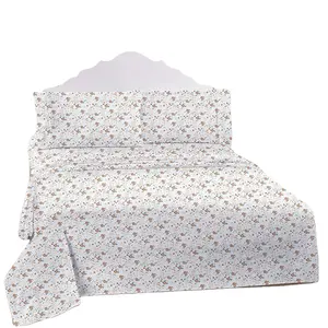 Thiết Kế Mới Sang Trọng Đầy Màu Sắc In Ấn Polyester Sợi Nhỏ Vải Bedsheets Bedding Sheet Sets Đối Với Khách Sạn