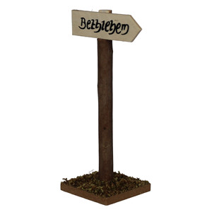 ZICOM Germany Bethlehem Nativity Scene Accessories 4.8 X 4 X 11 cm <b>Wood</b> <b>Signpost</b> Christmas Decorations Model 99999-44103102401 - Product Image 3