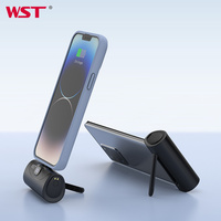 Banque d'alimentation WST, charge rapide, support de téléphone, 5000 mAh, chargeur portable, type capsule, prise de sortie type-C, banque d'alimentation