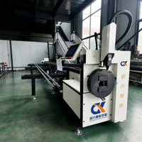 Machine de découpe laser de tubes et petits tuyaux à commande simple pour le découpe d'aluminium et le traitement léger avec alimentation automatique