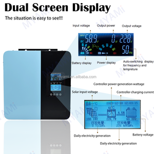<span class=keywords><strong>5000W</strong></span> 24V 48V 60V 72V <span class=keywords><strong>96V</strong></span> tinh khiết Sine Wave lai biến tần MPPT 60A phí điều khiển 10000W năng lượng mặt trời điện AC biến tần - Product Image 3