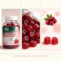 Gummies Probiotiques à la Canneberge pour Femmes – Soutien de la Flore Intime – Formule Personnalisée ODM pour la Santé Urinaire et Digestive Féminine