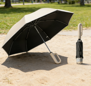 Sombrilla Plegable Automática de Moda para Exteriores con Protección Solar y Mango con Hebilla para Mujer - Product Image 5