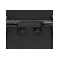 MQ1740 Boîte à outils noire étanche à poignée rigide, étui de protection antichoc avec support en mousse pour le stockage et le transport