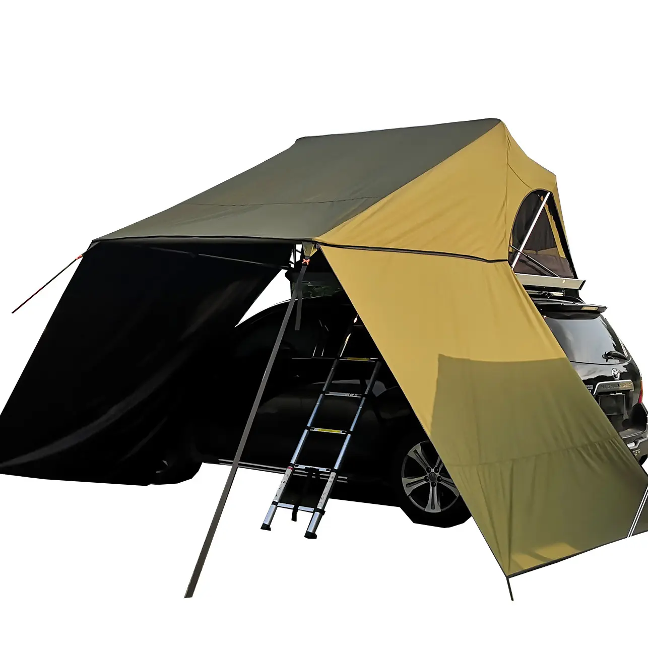 Carro telhado da barraca com mosca da chuva toldo toldo camping abrigo lona de acampamento ao ar livre à prova d' água