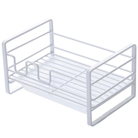 Support de rangement de cuisine sans perçage pour éponges, égouttoir à éponges, porte-savon en laine d'acier, support de rangement pour torchons d'évier de cuisine