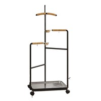 Support de perchoir en triangle pour oiseaux d'intérieur Structure stable de qualité supérieure Base antidérapante Sûr