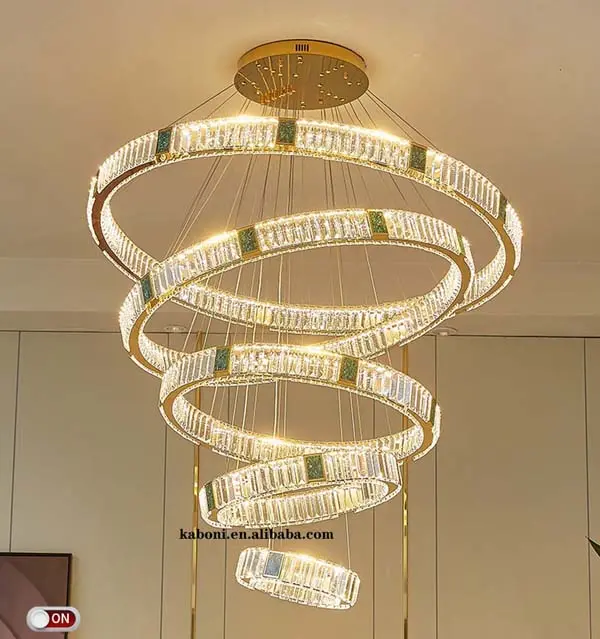 New Modern Luxury Crystal Chandelier Lighting Ceiling Modern Ceiling Decorative RGB Led Lamp For Home