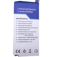 Suministro Directo de Fábrica, Portalámparas con Sensor Infrarrojo de Inducción E27 Marca Ruyi, 250V, 1 Año de Garantía