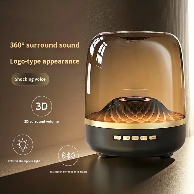 Small Smart Speaker Heavy Subwoofer Wireless for  Technology Outdoor Audio Card Voice Musical Instrument Accessory
