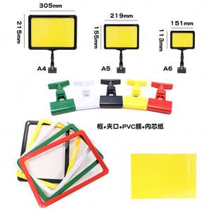 Expositor de Precios para Supermercados, Soporte de Exhibición de Carteles Promocionales, Material ABS, para Dulces, Comestibles, Cemento y Alimentos - Product Image 5