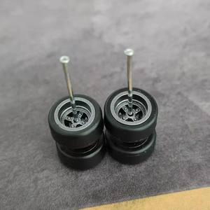 1:64 Chrome <strong>Wheels</strong> 10mm Scale Model Diecast Cars Bearing 12mm Rubber <strong>Wheels</strong> and Tires Elite 9.8mm 1/64 <strong>Hot</strong> Sale <strong>Wheels</strong> <strong>Diorama</strong> - Product Image 1