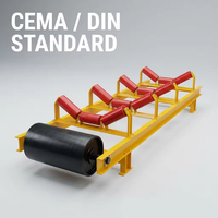 Estaciones de Centrado de Rodillos para Bandas Transportadoras de Acero Duradero con Ancho de Banda de 400-2200 mm, Certificación ISO9001