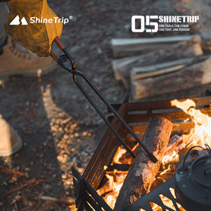 Shinetrip 05 Picnic Barbacoa Aislado Carbon Fire Clip Portable Carbon Steel Fire Tongs - Product Image 2