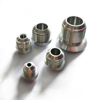 Sambungan Las Aluminium Universal AN16 dengan Ulir Jantan untuk Saluran Bahan Bakar, Minyak, Gas, dan Air