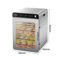 16-laags Multifunctionele Commerciële Intelligente Fruitdroogmachine Droogmachine Voedsel Thuis Groenten Huisdier Snackvlees