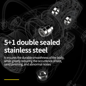 للبيع بالجملة من المصنع ، عجلات معدنية مغرية باليد اليمنى اليسرى ، أحجام بكرات لصيد المياه العذبة والبحيرات والأنهار في المياه المالحة - Product Image 5