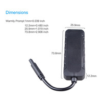 Traceur GPS Jimi Concox GV25 ET25 pour véhicule et moto, tension large plage 9-90V